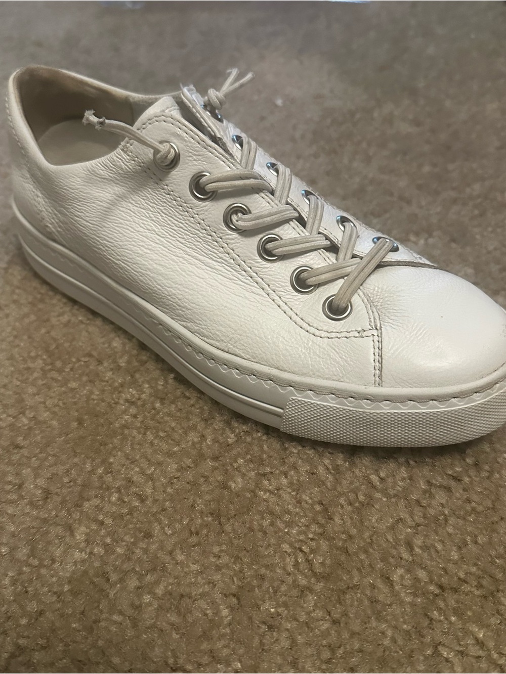 Paul Green Hadley Womens Size 7 US Platform Sneaker Shoes White/Silver (4.5 UK) - Picture 10 of 12